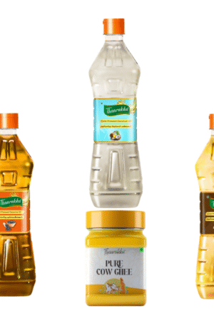 SMART SAVER COMBO  1L Groundnut oil + 1L Sesame oil + 1L Coconut oil + 1L Ghee (SILVER COIN FREE)