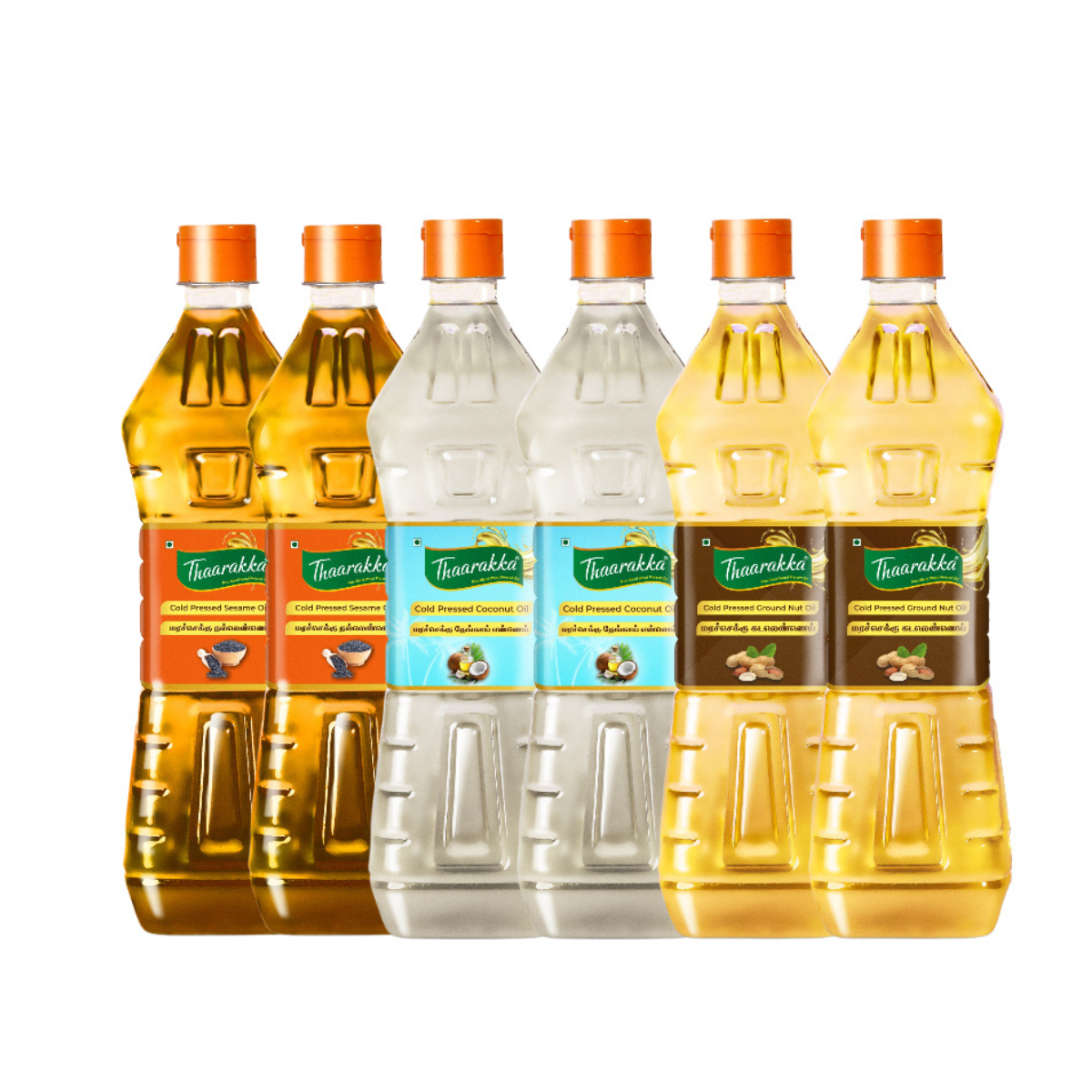 TWIN PACK COMBO  2L Groundnut oil + 2L Sesame oil + 2L Coconut oil (SILVER COIN FREE)